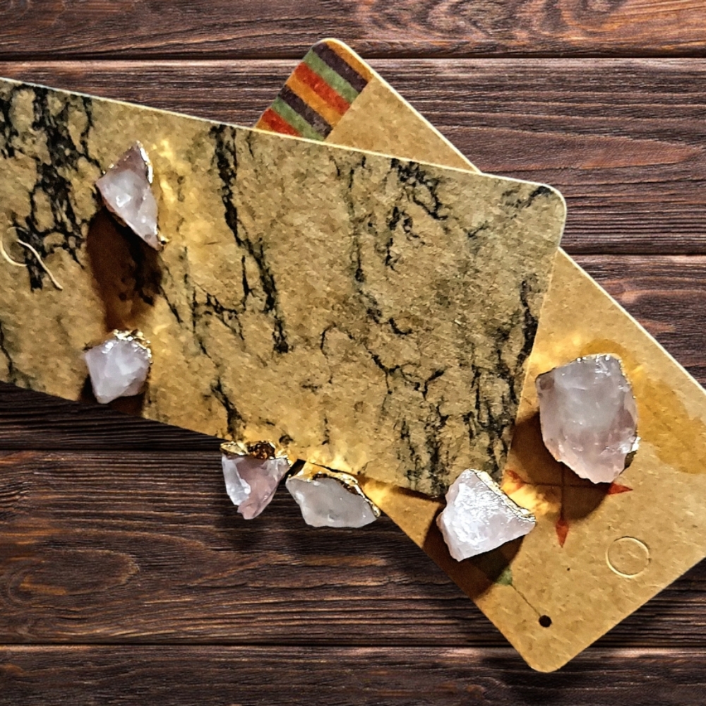 Natural Quartz earrings